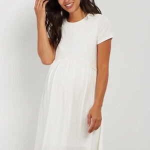 New* Pinkblush Crochet Trim Maternity Dress‎